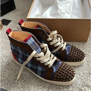 Christian Louboutin Spikes Flat Orlato Crosta 41.5